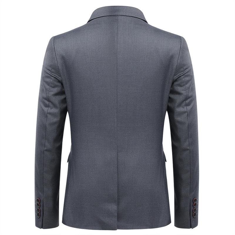 Premium Nardo Grey 3-Piece Slim Fit Men's Suit Set with Two-Button Jacket - Perfect for Business Meetings, Weddings & Formal Events