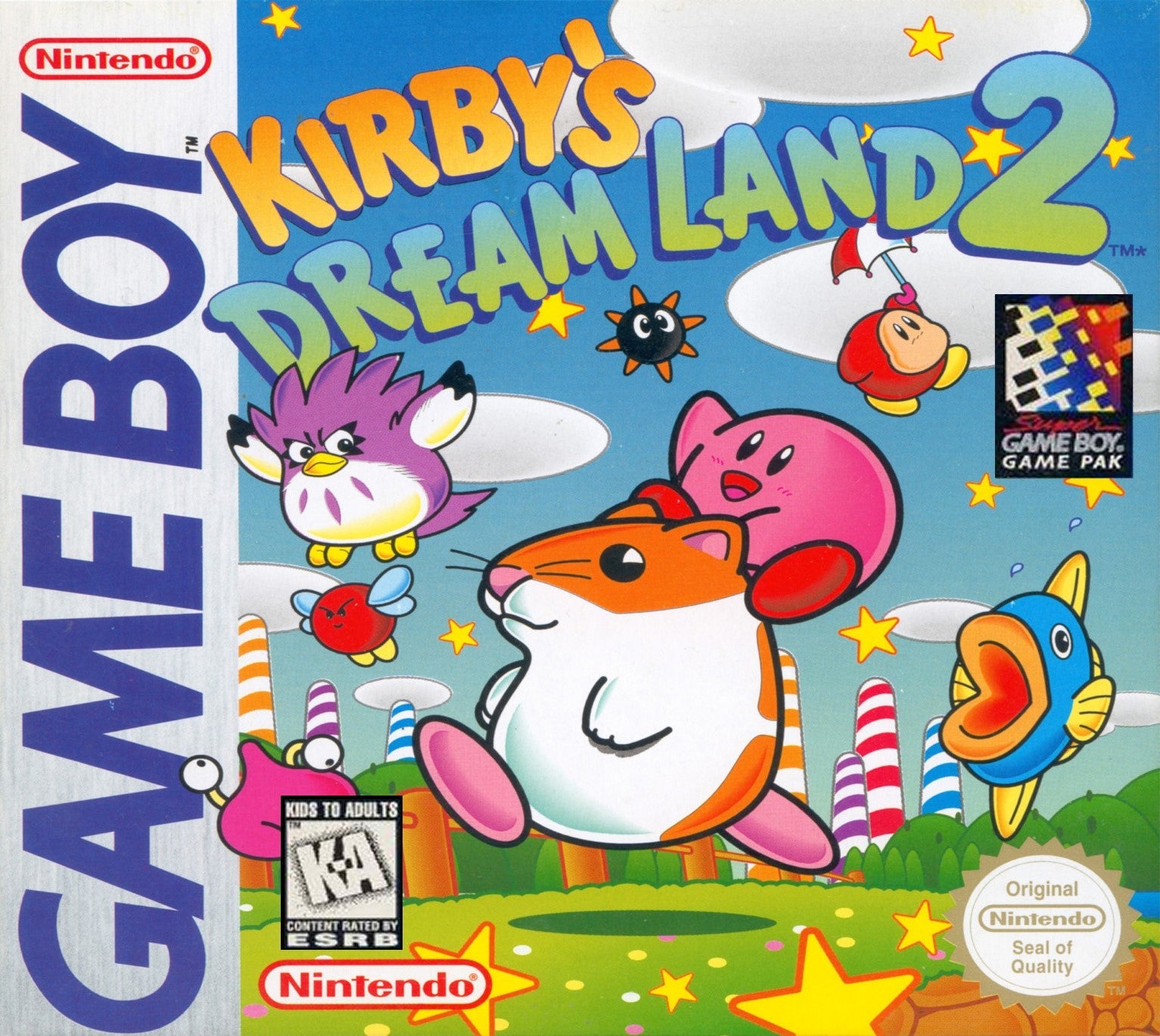Kirby's Dream Land 2 - Classic Nintendo Game Boy Game | Adventure Platformer for Kids & Adults | Perfect for Travel & Retro Gaming