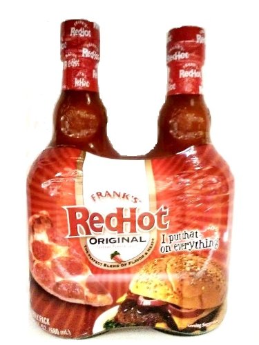 Frank's RedHot Original Cayenne Pepper Sauce - 46 oz Glass Bottle - Perfect for Wings, Pizza & Cooking - Spicy Hot Sauce for BBQ, Burgers & More