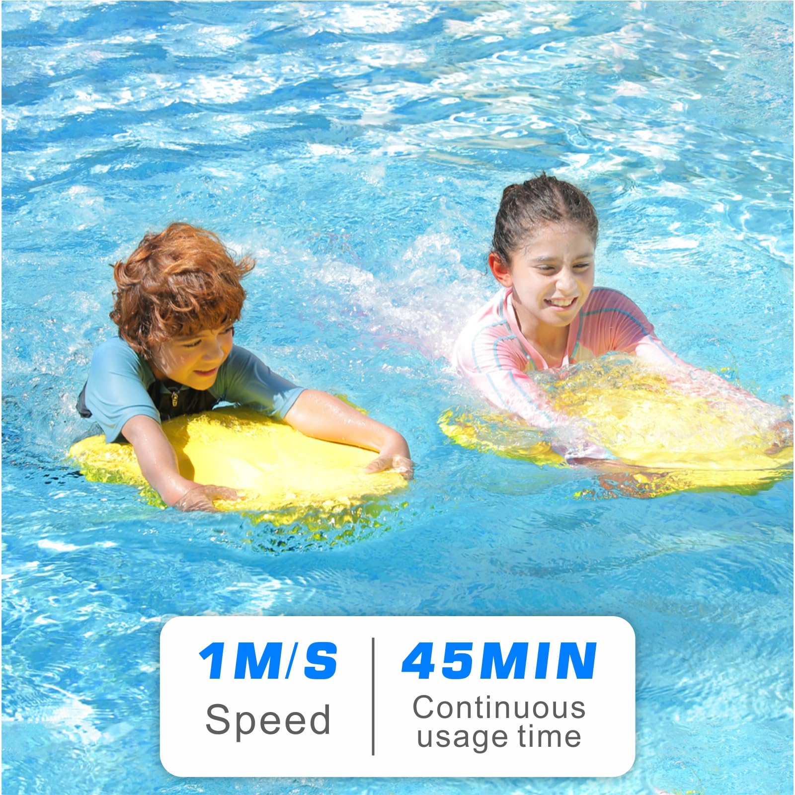 Electric Swimming Kickboard Scooter with Dual Motors - 1M/s Max Speed, 45 Min Runtime - Perfect Pool Toy for Kids & Adults - Great Summer Gift for Swimming Enthusiasts (Ideal for Pool Training, Water Exercise & Family Fun)