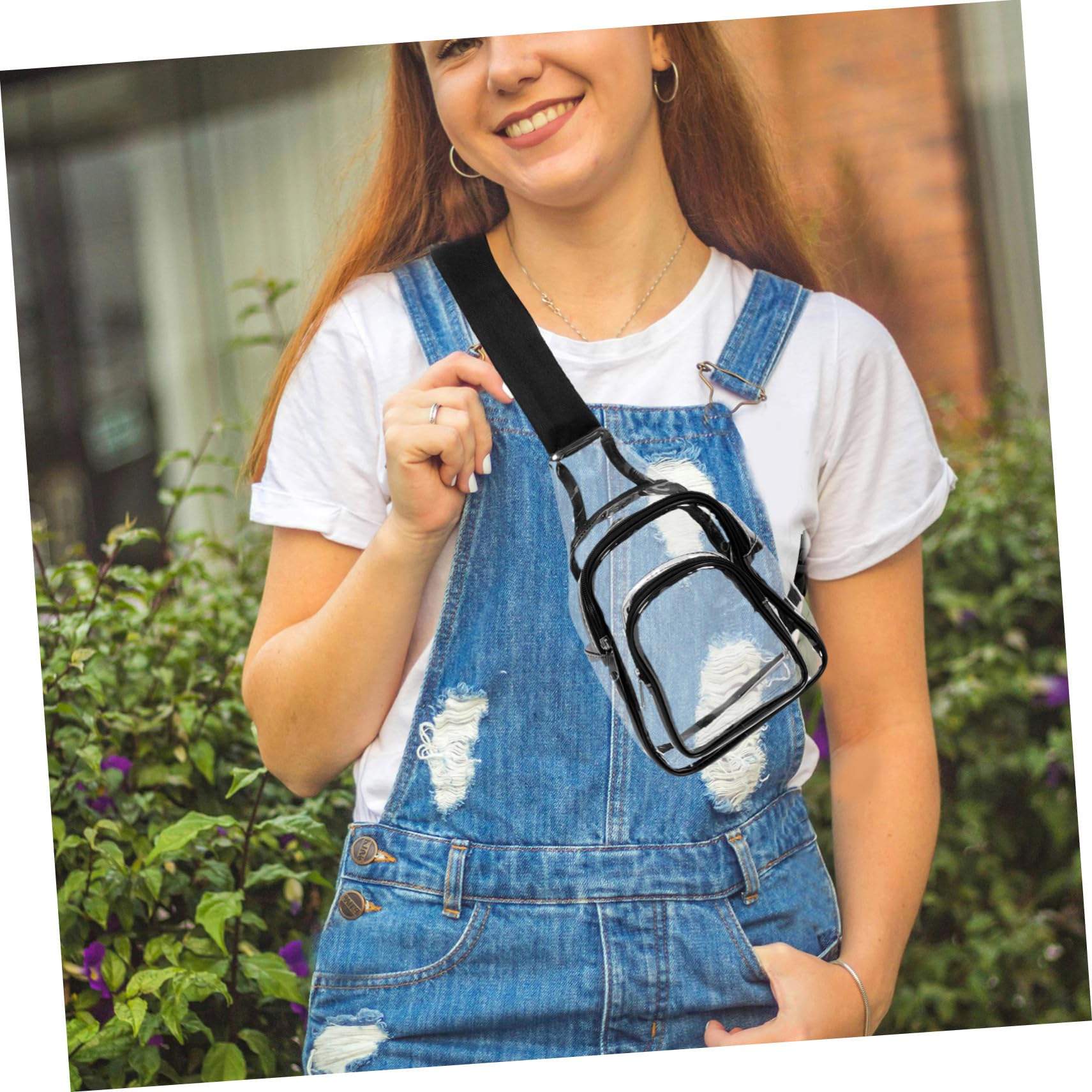 BELLIFY Women's Travel Sling Bag - Lightweight Crossbody Shoulder Bag with PVC Material - Perfect for Concerts, Stadium Events & Daily Use