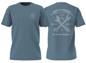 Twisting Wrenches T-Shirt for Men - Premium Slate Gray Tee - Perfect for Mechanics, DIY Enthusiasts & Car Lovers