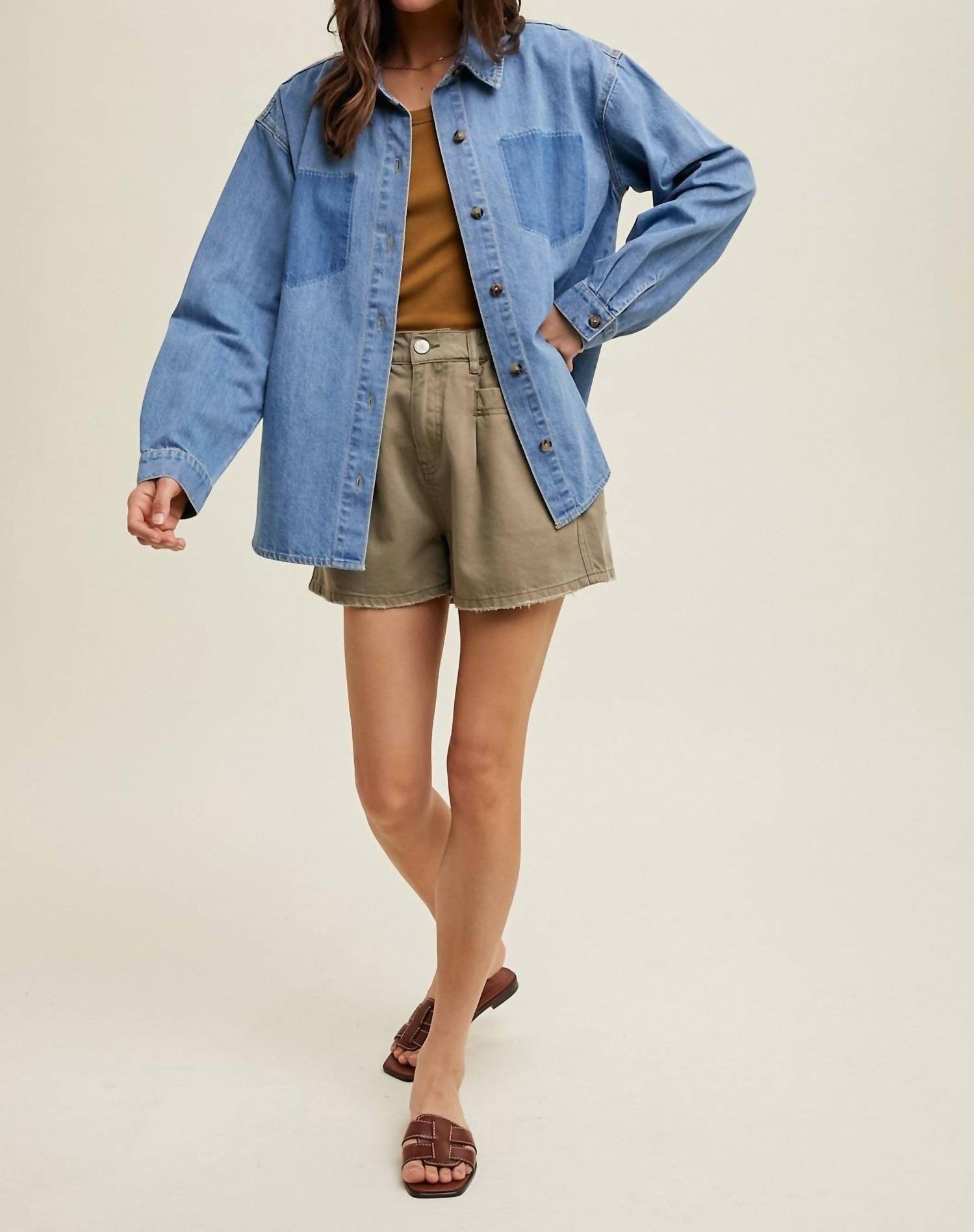 Dream Chaser Denim Shirt for Men & Women - Stylish Casual Button Down Top for Everyday Wear, Date Night and Weekend Outfits