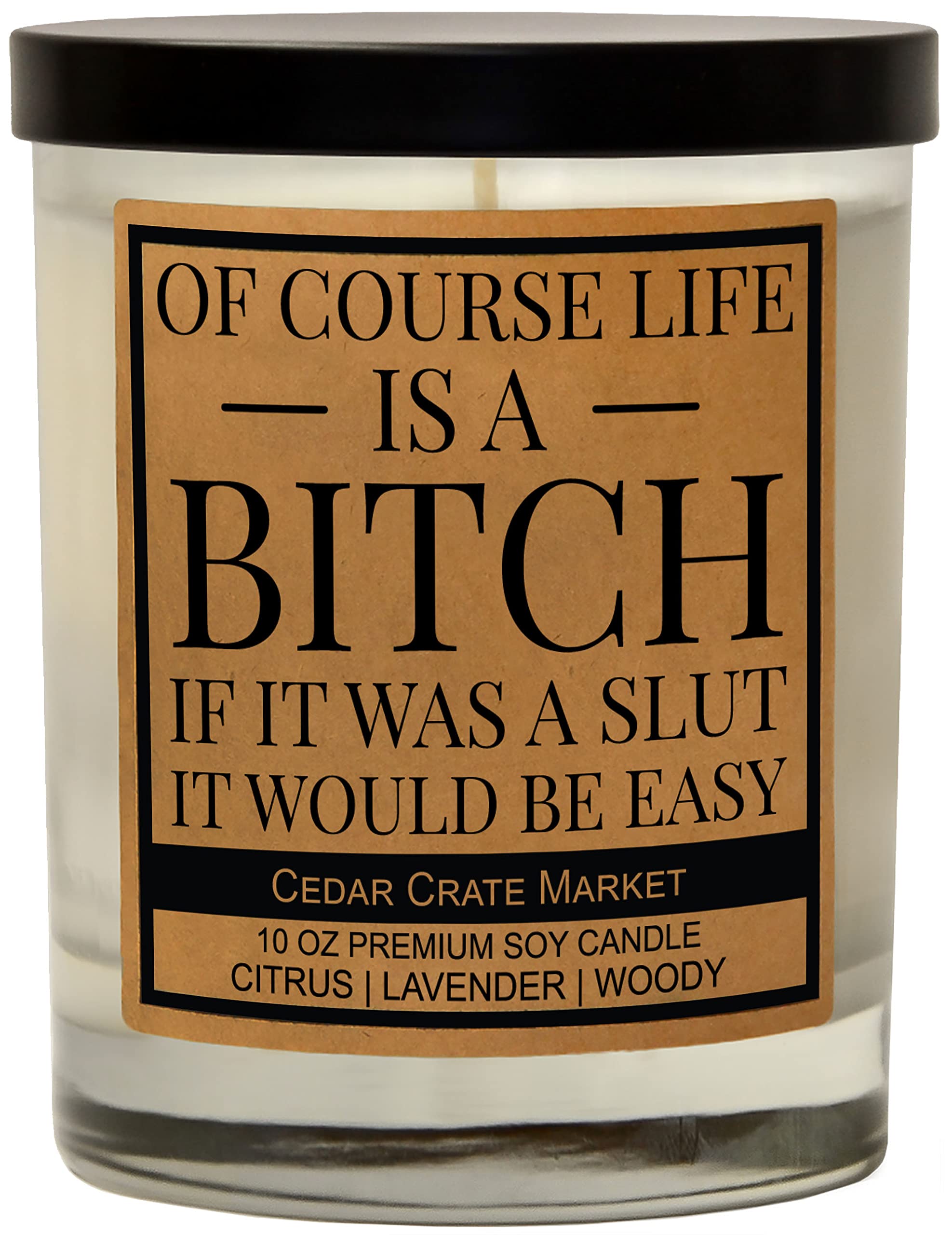 Funny Scented Candles - Unique Gifts for Women & Men | Birthday, Christmas, Friendship & Coworker Presents | Hand-Poured Soy Candles in USA - Perfect for Home Decor, Relaxation & Gift-Giving