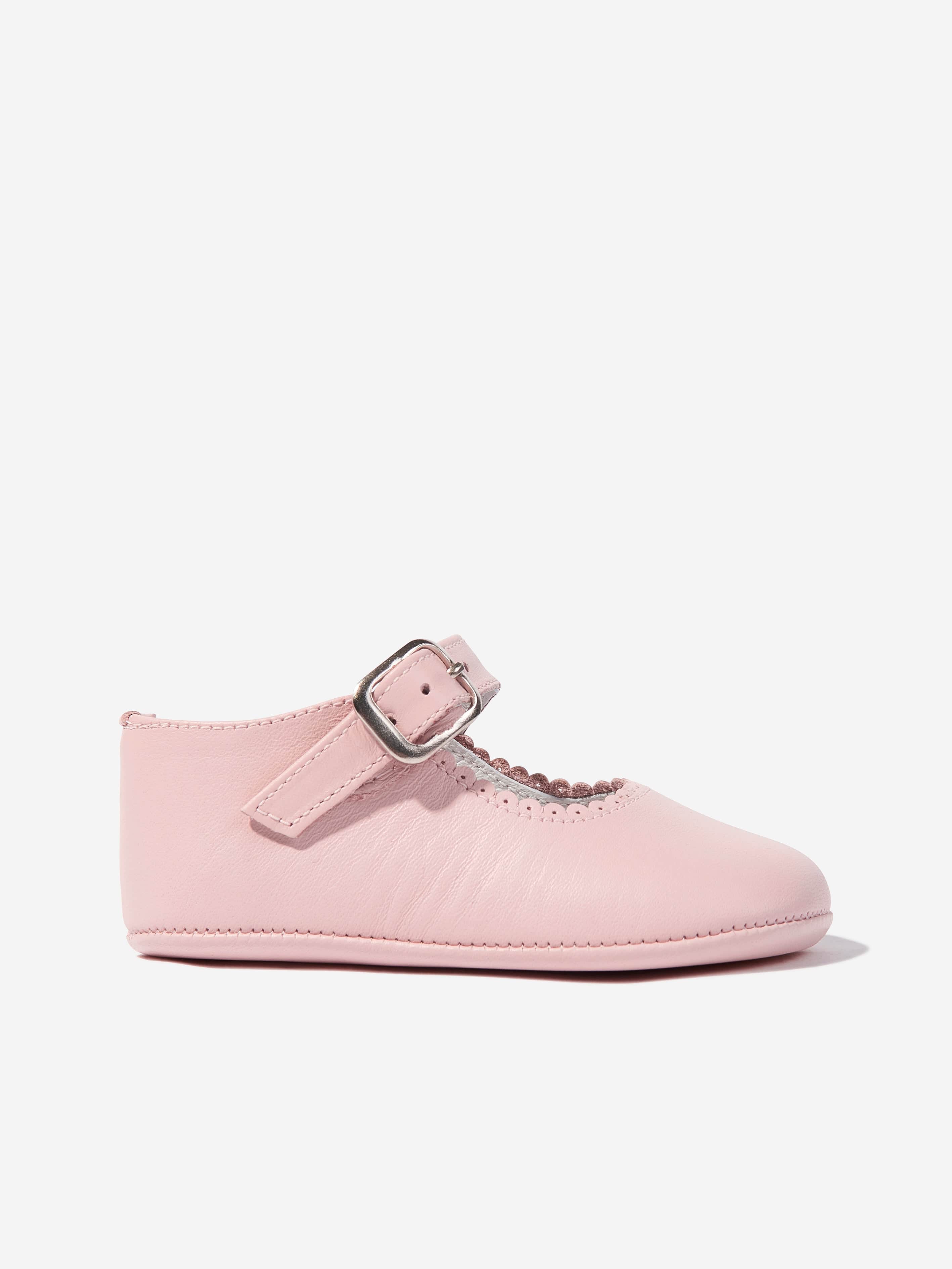 Pink Leather Mary Jane Shoes for Baby Girls - Comfortable & Stylish First Walking Shoes for Toddlers, Infants & Newborns - Perfect for Special Occasions, Parties & Everyday Wear