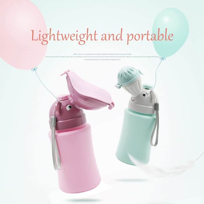 Portable Travel Potty for Kids - Foldable Car Potty for Camping, Road Trips, Beach & Outdoor Activities (Pink) - Ideal for Toddlers & Potty Training on the Go