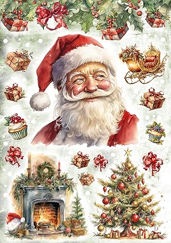 Christmas Santa Collage - 2 Sheets