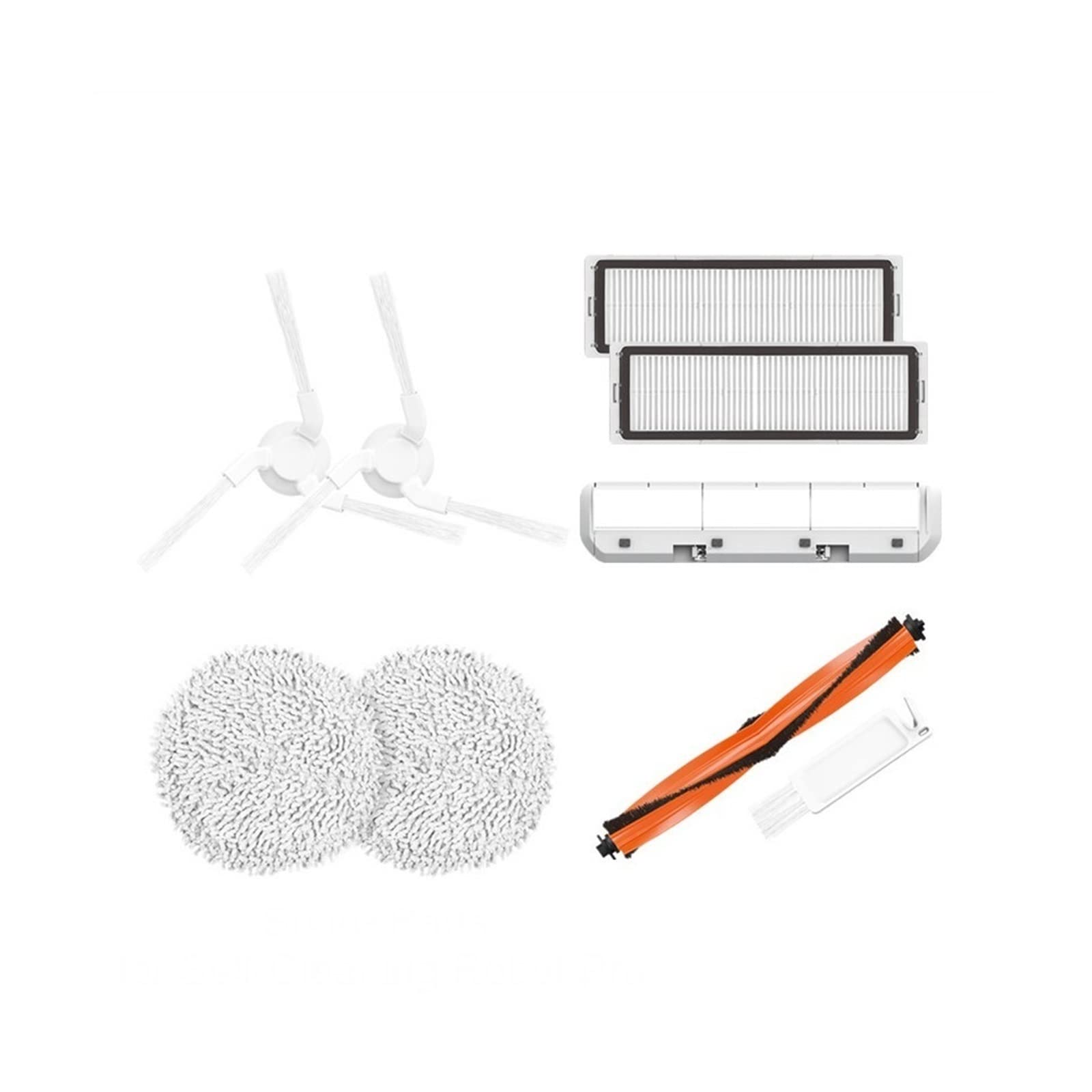Xiaomi Mijia STYTJ06ZHM Robot Vacuum Spare Parts - Side Brush & Mop Filters (2-Pack) for Home Cleaning