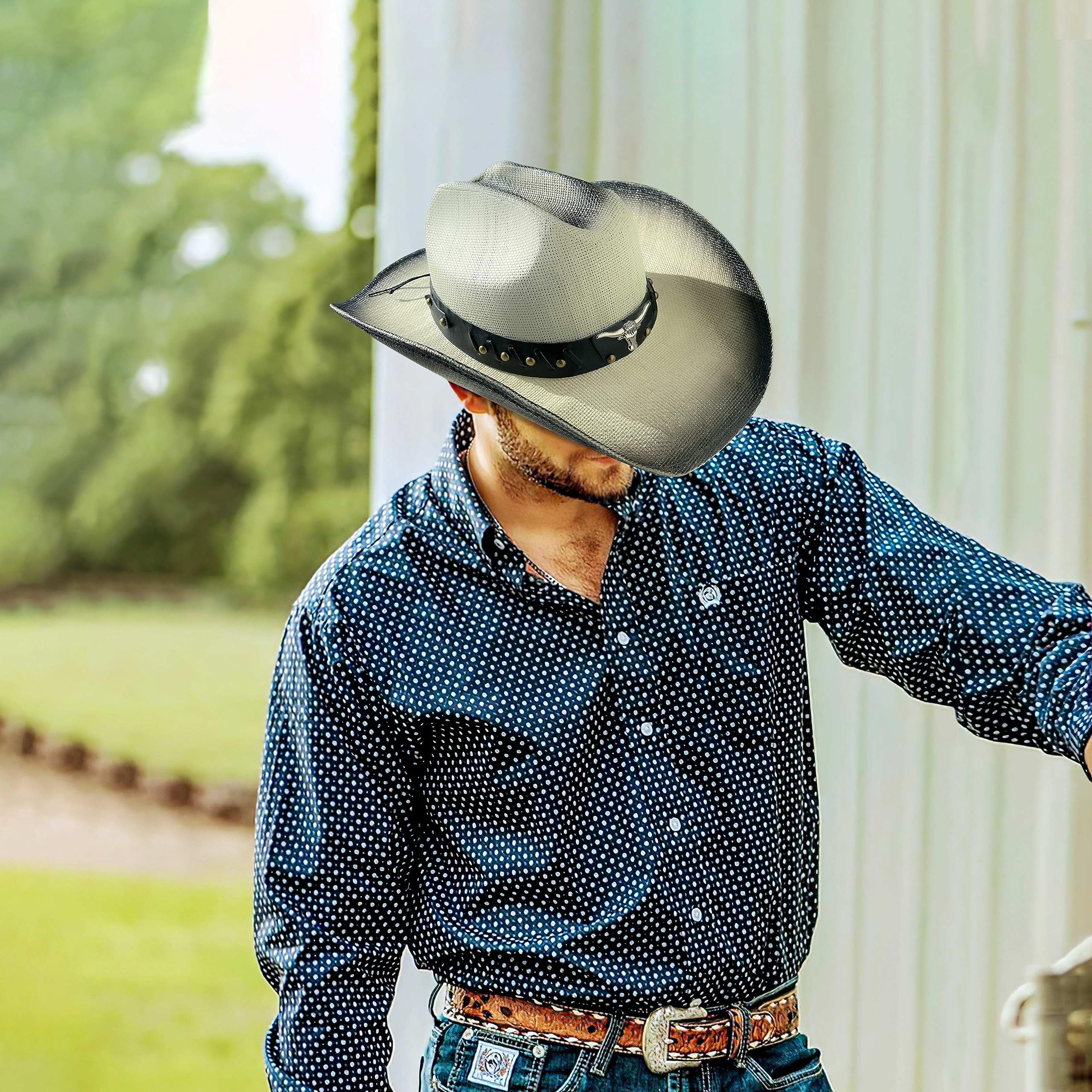 Stylish Cowboy Hat for Women & Men - Adjustable 4