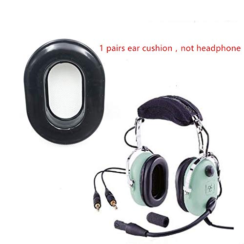 Premium Gel Ear Seals & Cushions for David Clark H10 Series Aviation Headsets - Comfortable Noise Reduction Ear Pads with Deluxe Cloth Covers (Model 40243G-02) - Ideal for Pilots, Flight Training & Long-Haul Flights