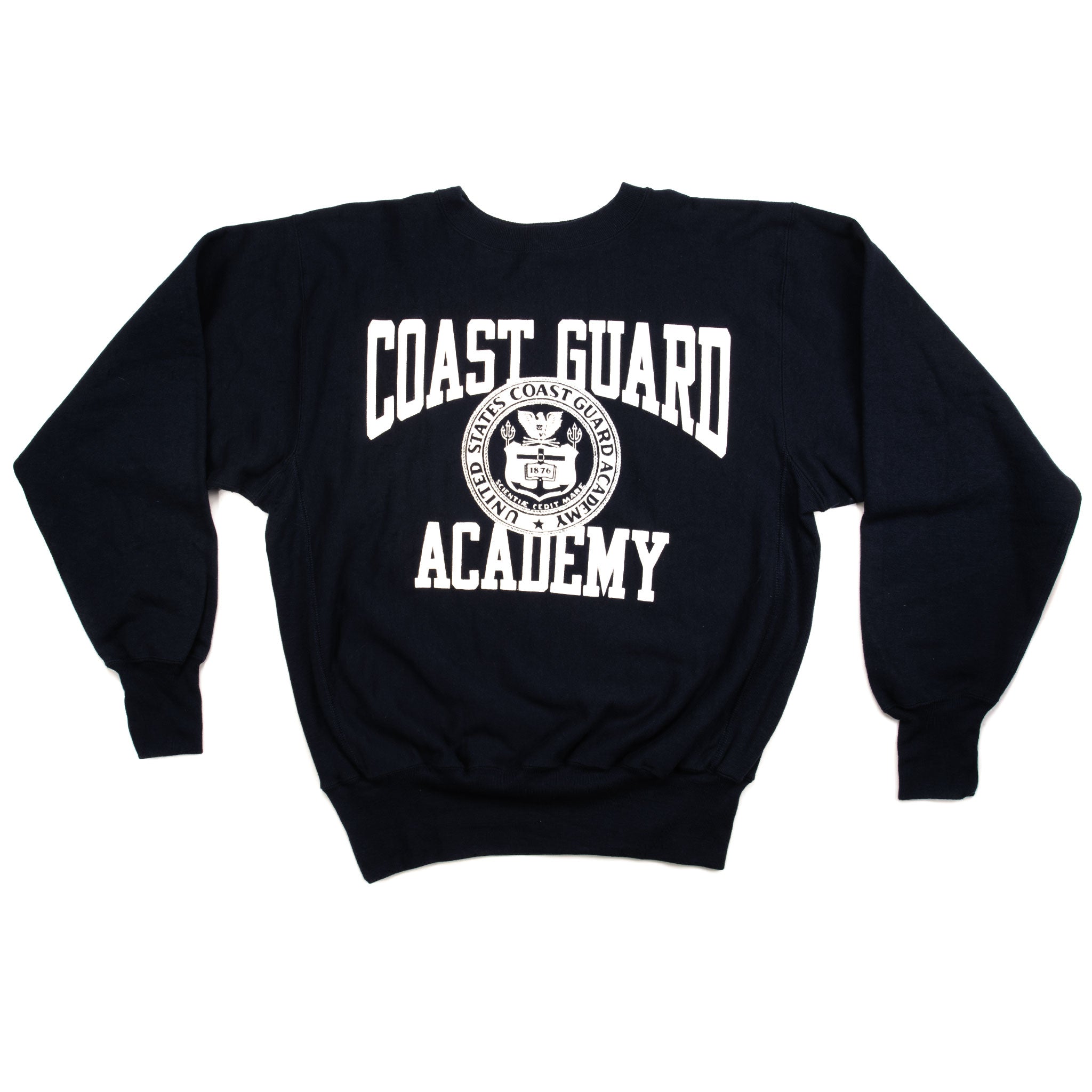 Vintage Champion Reverse Weave Coast Guard Academy 90's Hoodie - Size XL - Made in USA - Retro Streetwear for Men & Women - Perfect for Casual Wear, Gym, and Outdoor Activities