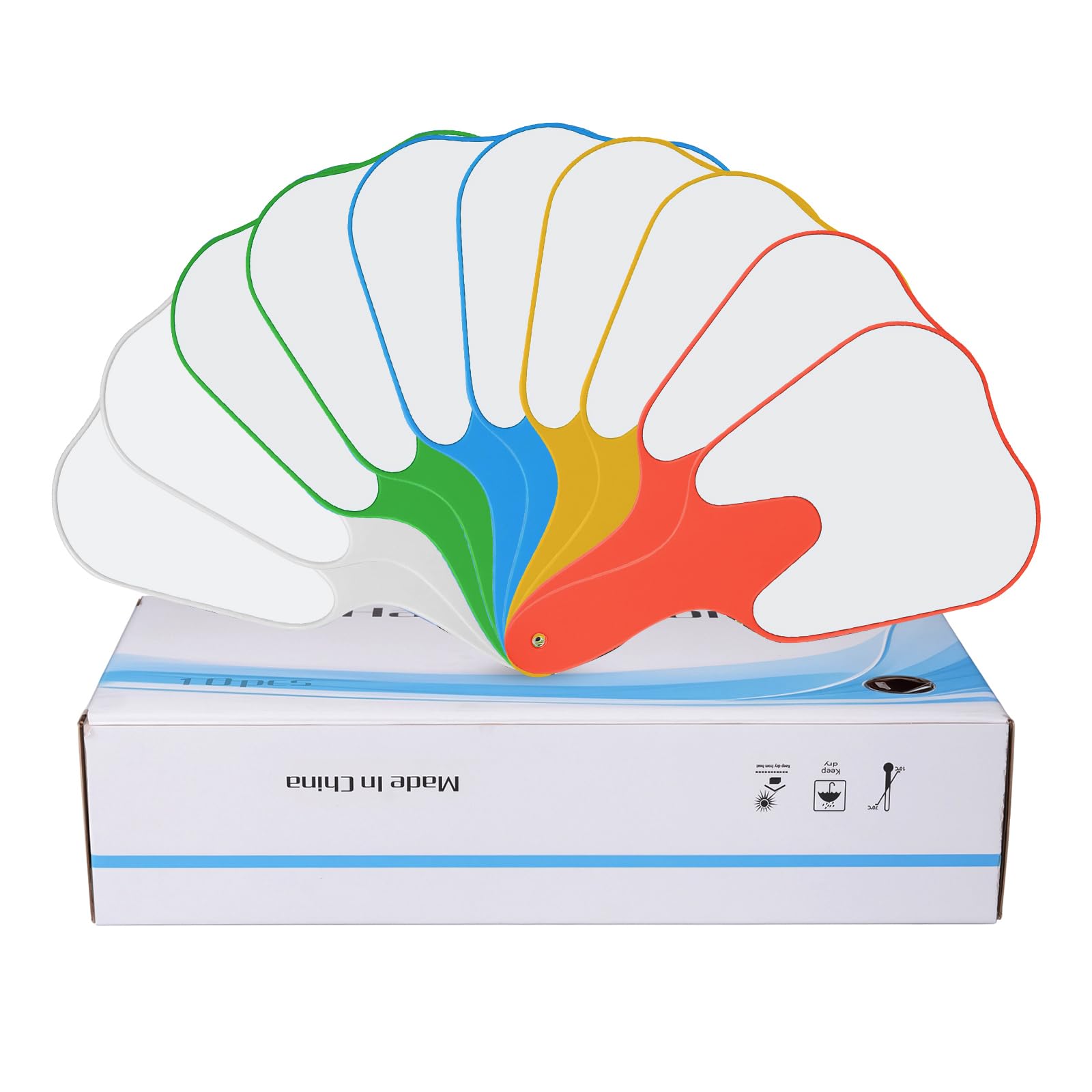 10 Pack Handheld Dental Mirror Set - Tooth Shaped, Removable Film, 5 Molar-Shaped Patient Mirrors (25x13cm/9.8x5.1in) - Frameless White Tabletop Mount for Dentists & Dental Students - Perfect for Dental Exams, Cleanings & Orthodontic Procedures