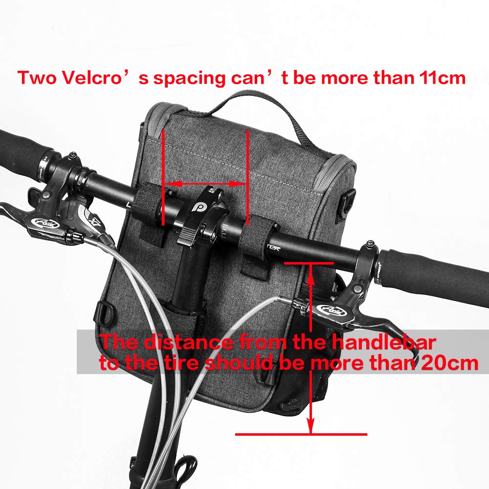 Rhinowalk Bike Handlebar Bag - Waterproof Front Frame Basket Bag for Road & Mountain Bikes | Professional Cycling Accessories for Commuting, Touring & Outdoor Adventures