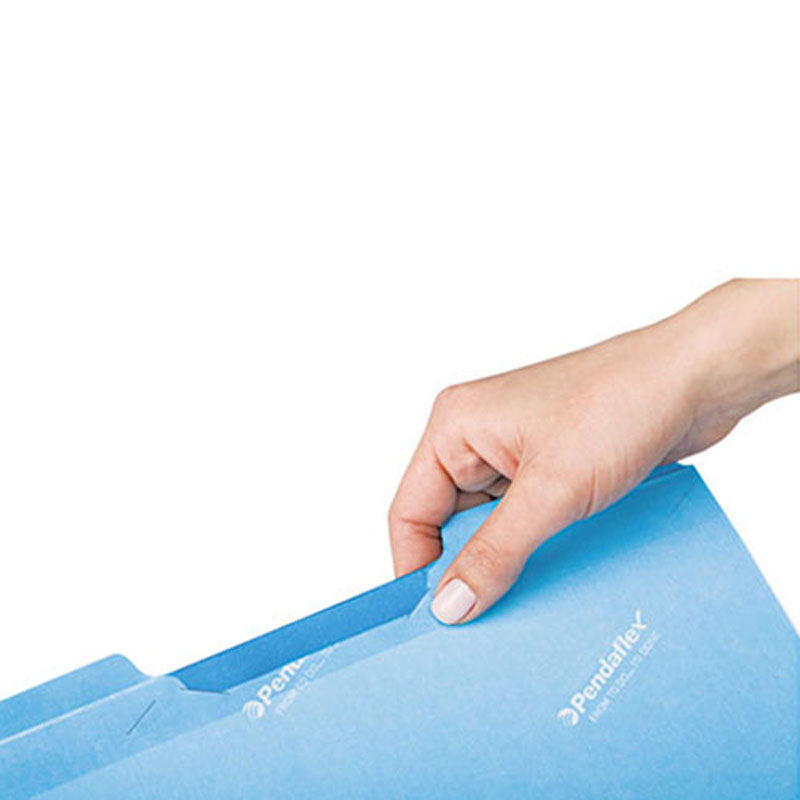 Reinforced File Folders with Ready Tabs - 3rd Cut Letter Size (50-Pack) - Perfect for Office, School & Home Organization
