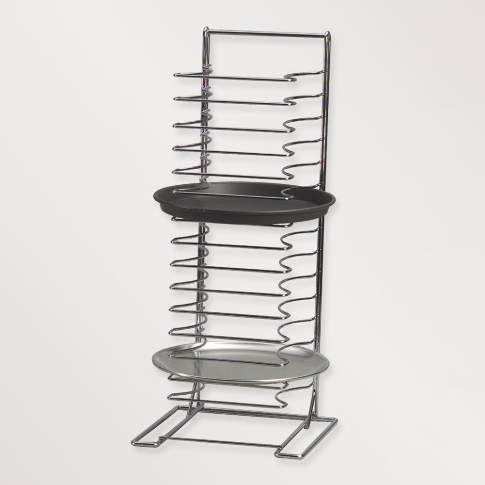 American Metalcraft 19029 15-Tier Commercial Pizza Rack - Heavy Duty Stainless Steel Shelving Unit for Restaurants, Pizzerias & Catering Businesses | Perfect for Kitchen Storage, Display & Organization