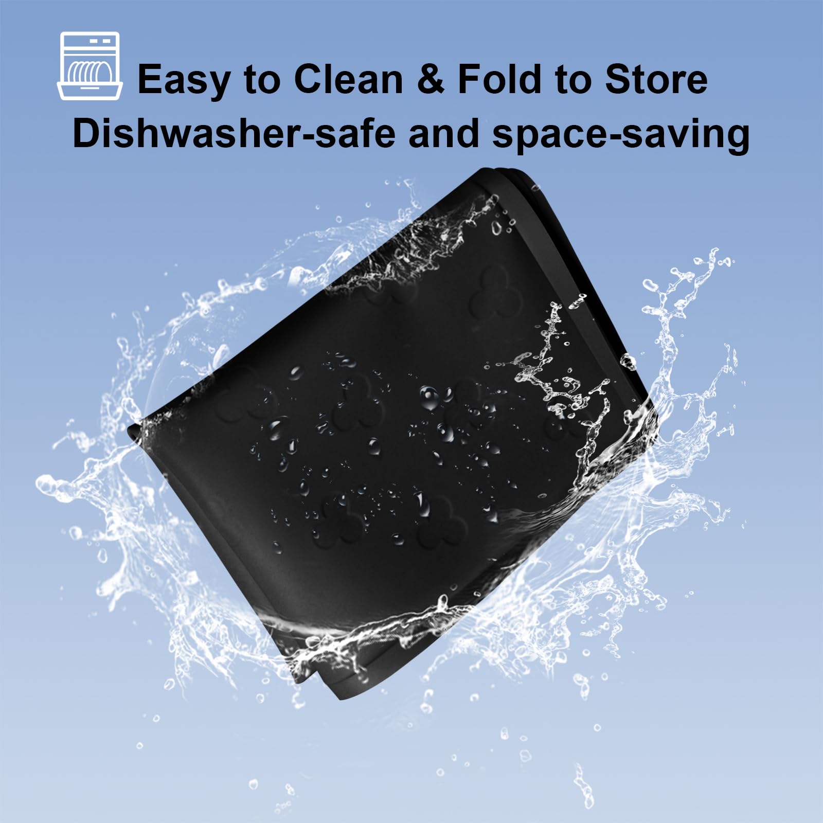 Waterproof Under Sink Mat 34x22 Inch - Kitchen Cabinet Liner for Drip Protection (Black) - Perfect for Bathroom & Kitchen Use