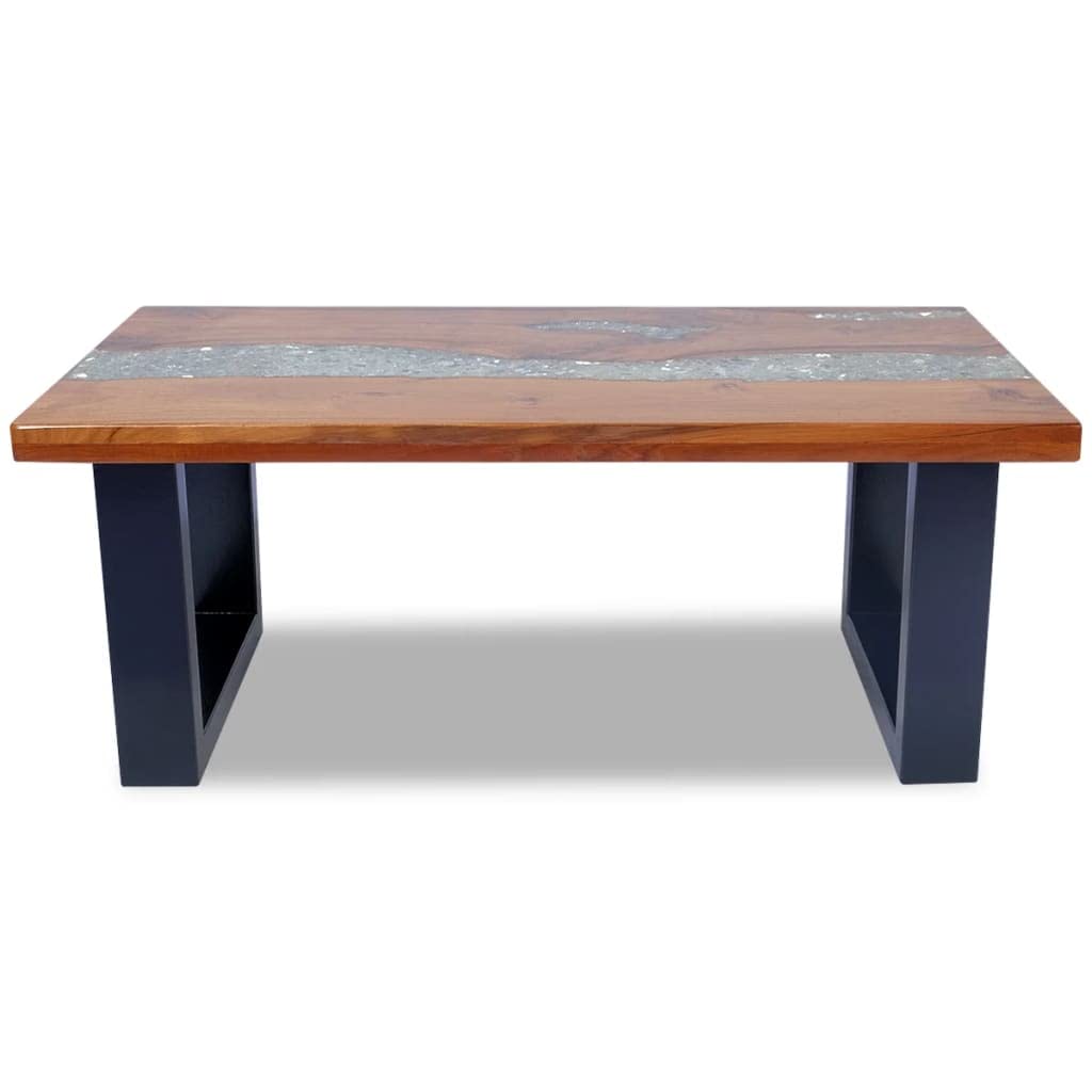Rustic Wood Coffee Table - 39.4