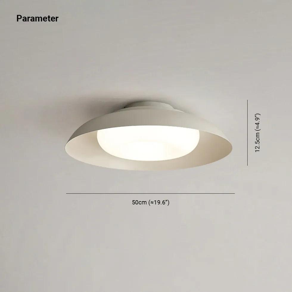 Modern White Disc Recessed Ceiling Light - Energy Efficient LED Downlight for Bedroom, Living Room & Hallway - Dimmable Ambient Lighting for Home Decor