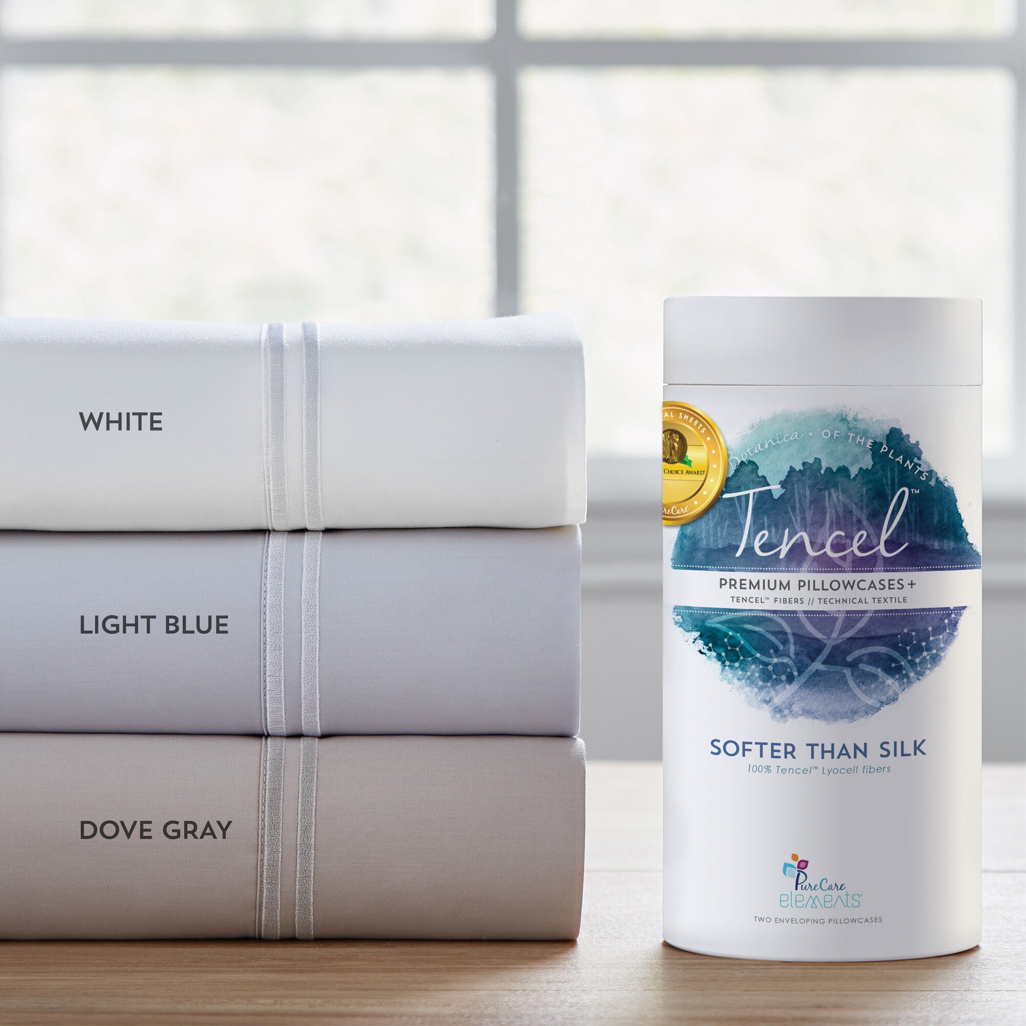 Premium Tencel Pillowcases Set - 100% Natural Breathable & Hypoallergenic Bedding - Soft Cooling Pillow Covers for Side Sleepers & Hot Sleepers - Perfect for Summer Nights & Allergy Relief