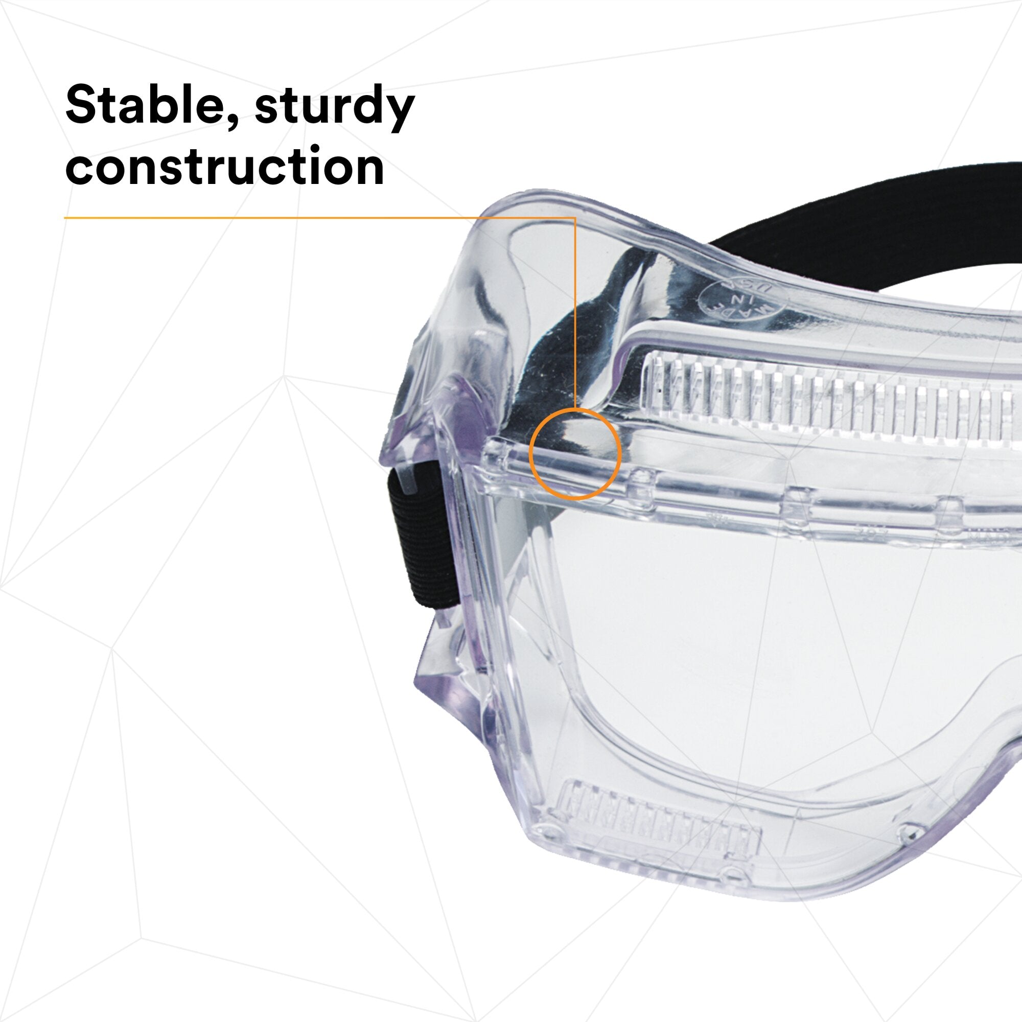 3M Centurion Impact Safety Goggles 452 40300 00000 10 - Clear Lens Protective Eyewear for Construction, Woodworking & DIY Projects - ANSI Z87.1 Certified Safety Glasses