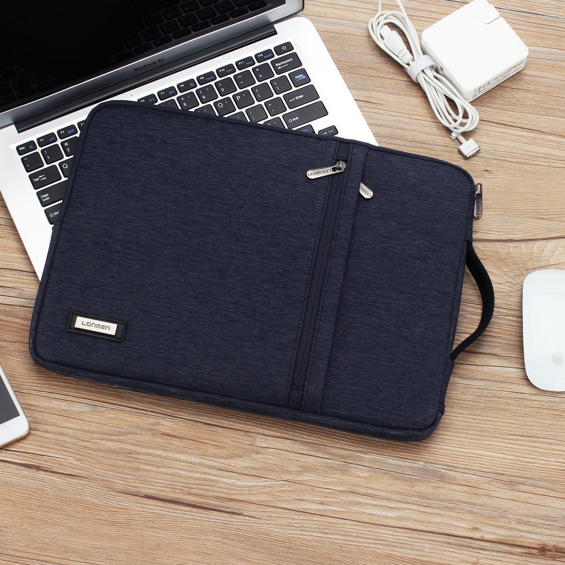 Premium 12.5-13 Inch Laptop Sleeve Case - Water-Resistant Protective Bag with Handle for MacBook Pro, iPad Pro, Dell Latitude 7290, ASUS ZenBook 13, Huawei MateBook X Pro - Perfect for Work, Travel & School Commutes
