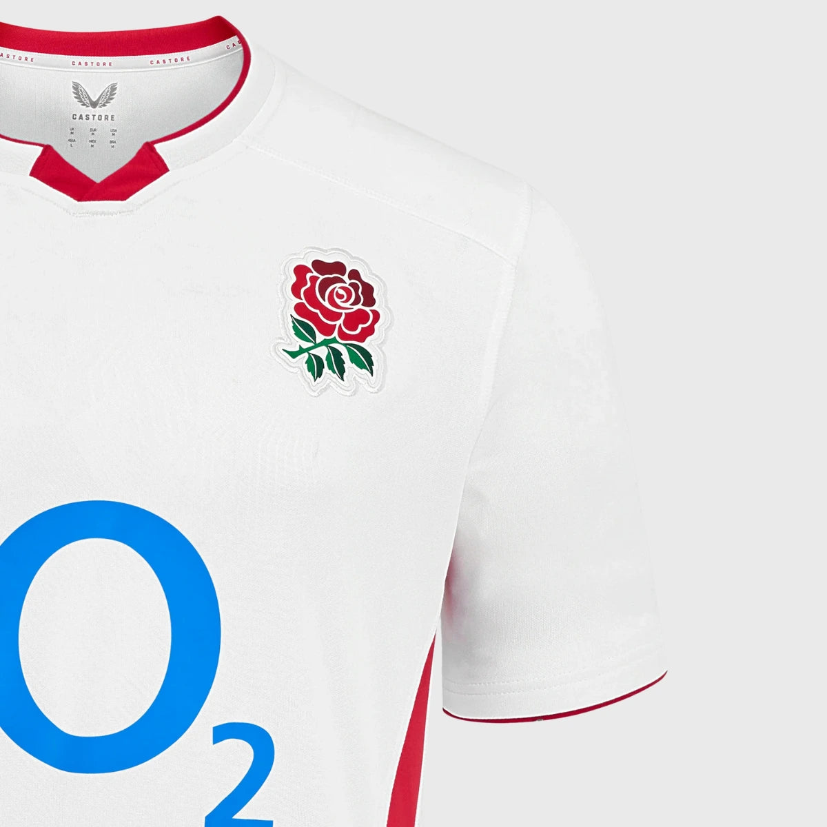 Castore England Kids' Home Rugby Shirt 2025/26 - Youth Rugby Jersey for Boys & Girls - Perfect for Match Day & School Sports