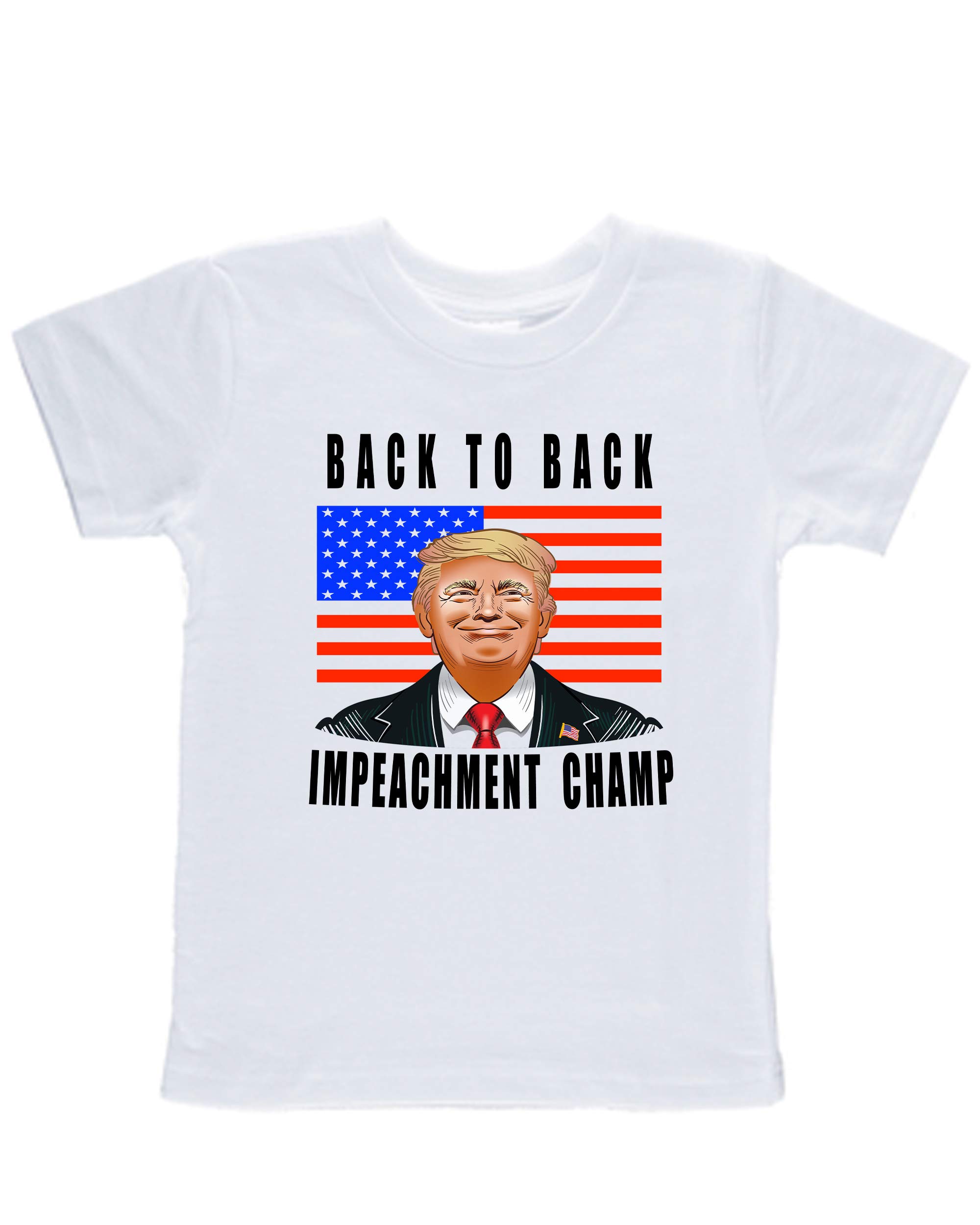 Trump Acquitted One-Piece Infant Bodysuit & Toddler T-Shirt (2T, White) - Patriotic Baby Clothes for Political Supporters - Perfect for Rallies, Family Photos & First Birthday Parties