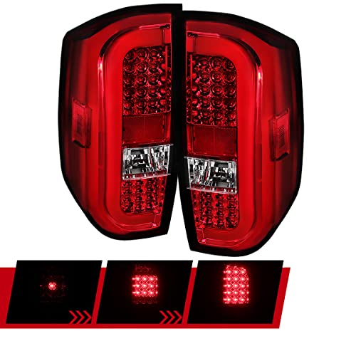 Chrome Housing Red/Clear Lens