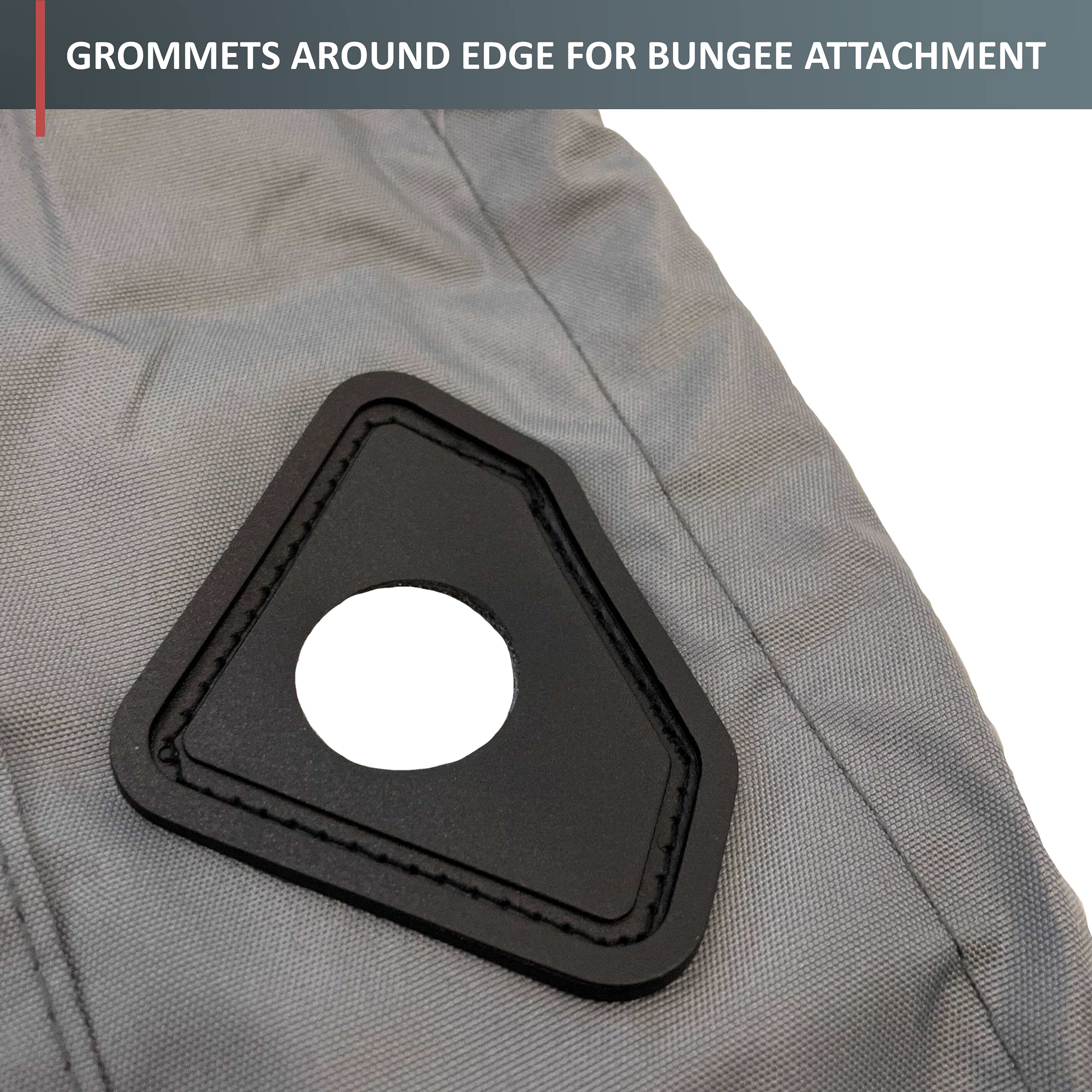 Premium 600 Denier Heavy Duty Boat Cover for Bass, Fish & Ski Boats (16ft-18.5ft) - Waterproof UV Protection for Trailer Travel & Outdoor Storage | Ideal for Marine Use, Winter Protection & Boat Shelter