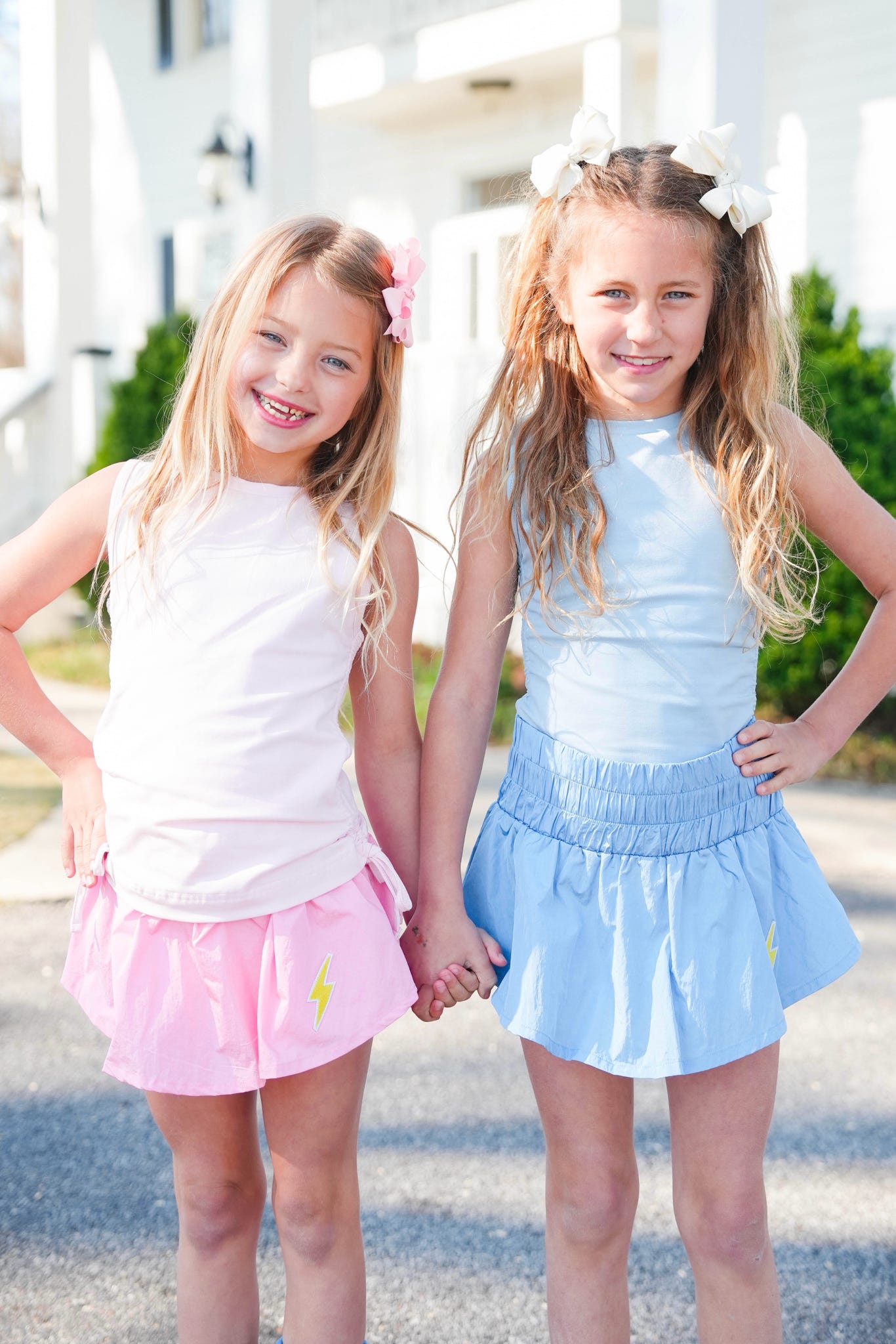 Girls' Little Olin Gathered Mini Skort - Cute Pleated Tennis Skirt for School, Dance & Play - Perfect for Sports, Casual Wear & Summer Outfits