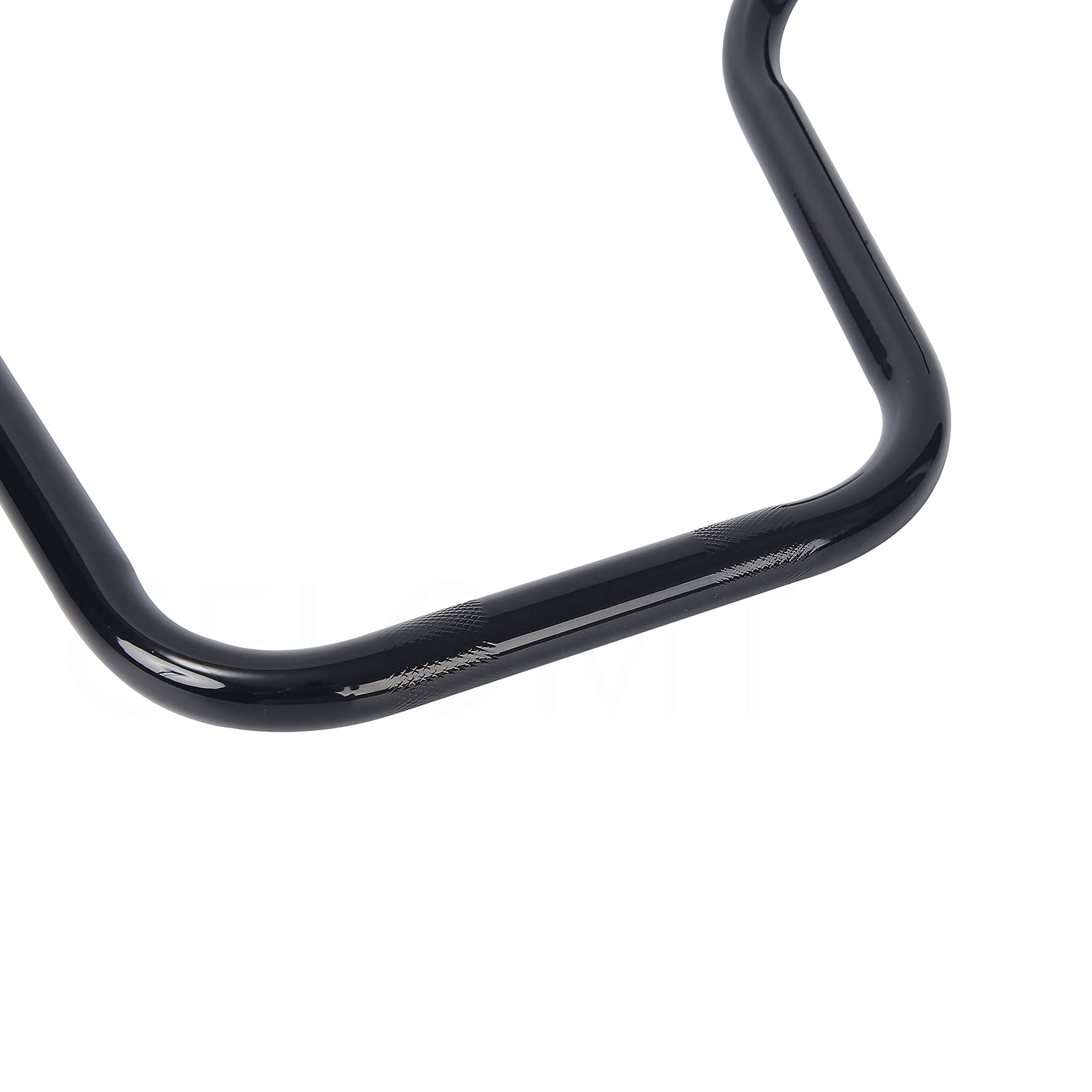 7/8'' Ape Hanger Motorcycle Handlebars - 8'' Rise Black Iron Cruiser Bars for Harley, Chopper & Custom Bike Builds - Perfect for Comfortable Riding & Customization Projects