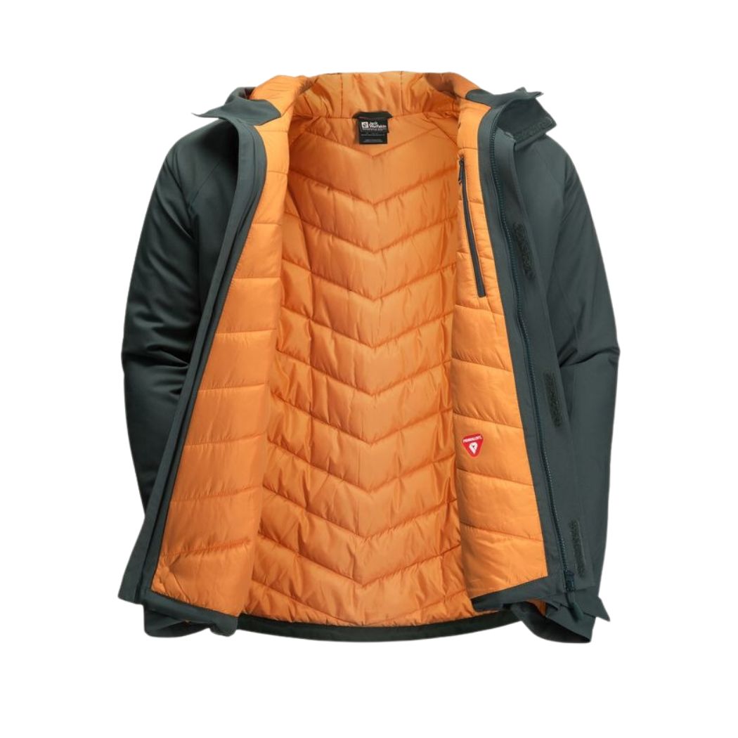 Jack Wolfskin Troposphere Insulated Men's Winter Jacket - Lightweight Waterproof Windbreaker for Hiking, Camping & Outdoor Activities