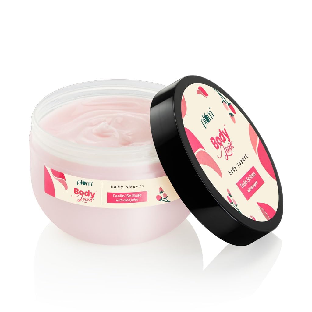 BodyLovin' Feelin' So Rose Body Yogurt - Lightweight Hydrating Moisturizer with Aloe & Rose for All Skin Types | Instant Cooling Vegan Body Lotion | Perfect for Summer Hydration & Post-Sun Care