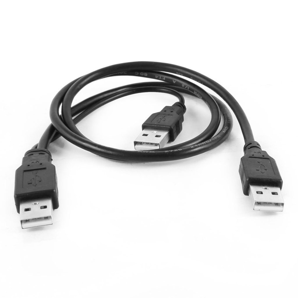 Technotech USB 2.0 Type A Male to Dual Type A Male Splitter Cable - High Speed Data Transfer Y Cable for PC, Laptop, Printer - Connect Multiple Devices Simultaneously for Home & Office Use