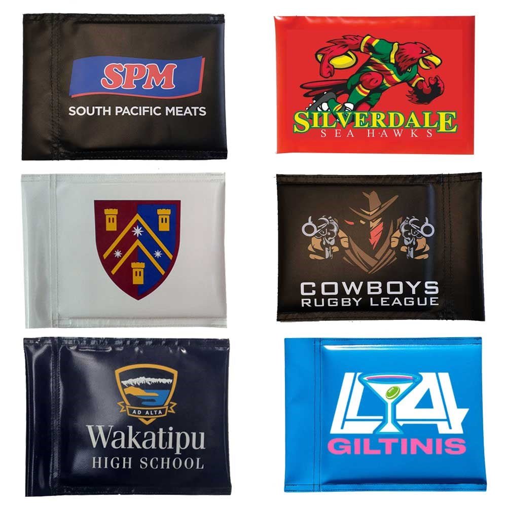 Custom Printed Rigid Touchline Flags - Personalized Soccer/Football Boundary Markers for Sports Games & Training - Perfect for Coaches, Referees & Fans