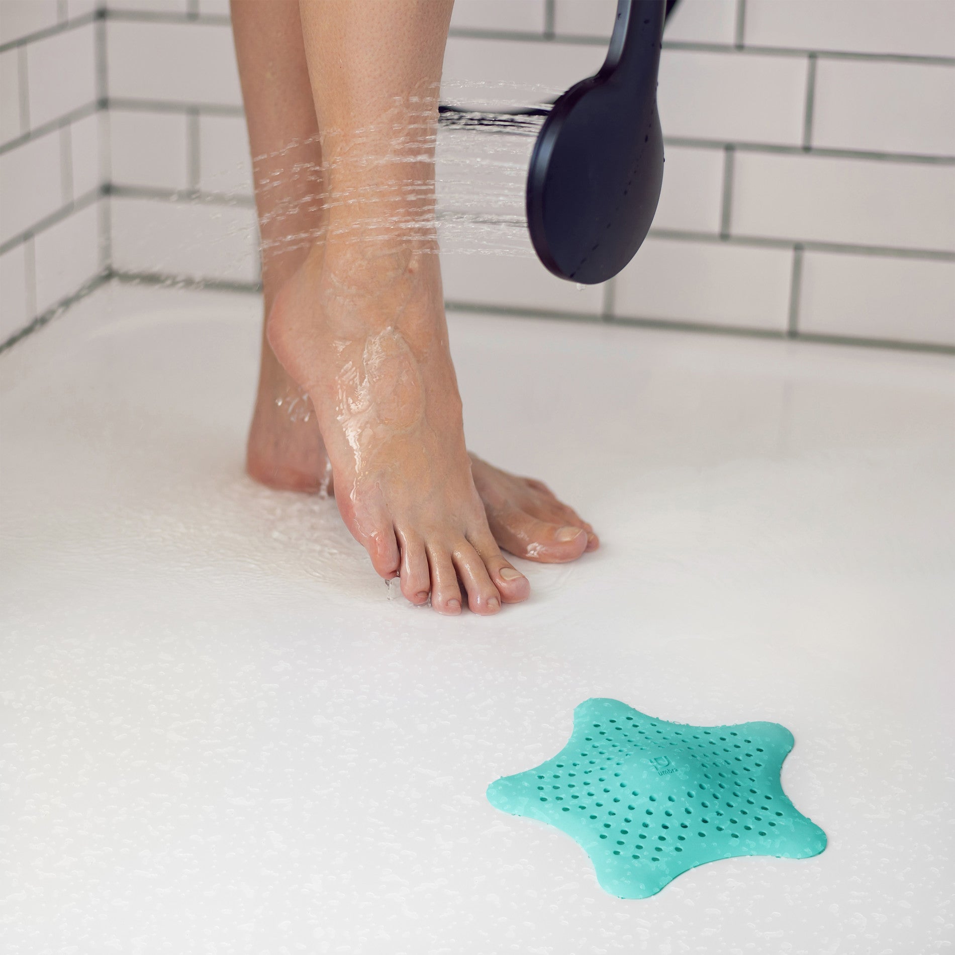 Starfish Hair Catcher for Shower Drain - Prevent Clogging with 5-Prong Design - Bathroom Sink & Tub Drain Cover - Ideal for Long Hair, Pet Hair, and Soap Scum (2 Pack)