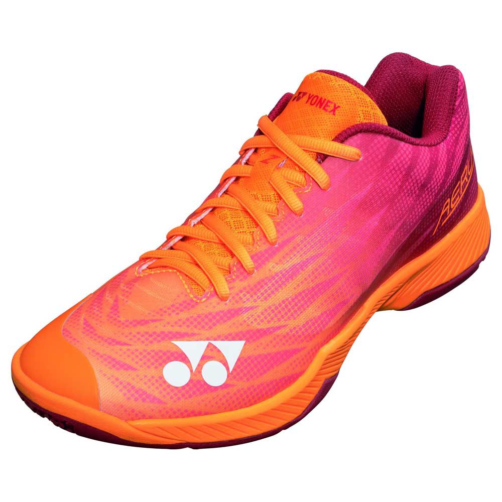 Yonex Aerus Z2 Men's Badminton Shoes - Lightweight & Breathable Court Shoes for Badminton Players (Orange/Red) - Perfect for Indoor Sports & Competitive Play