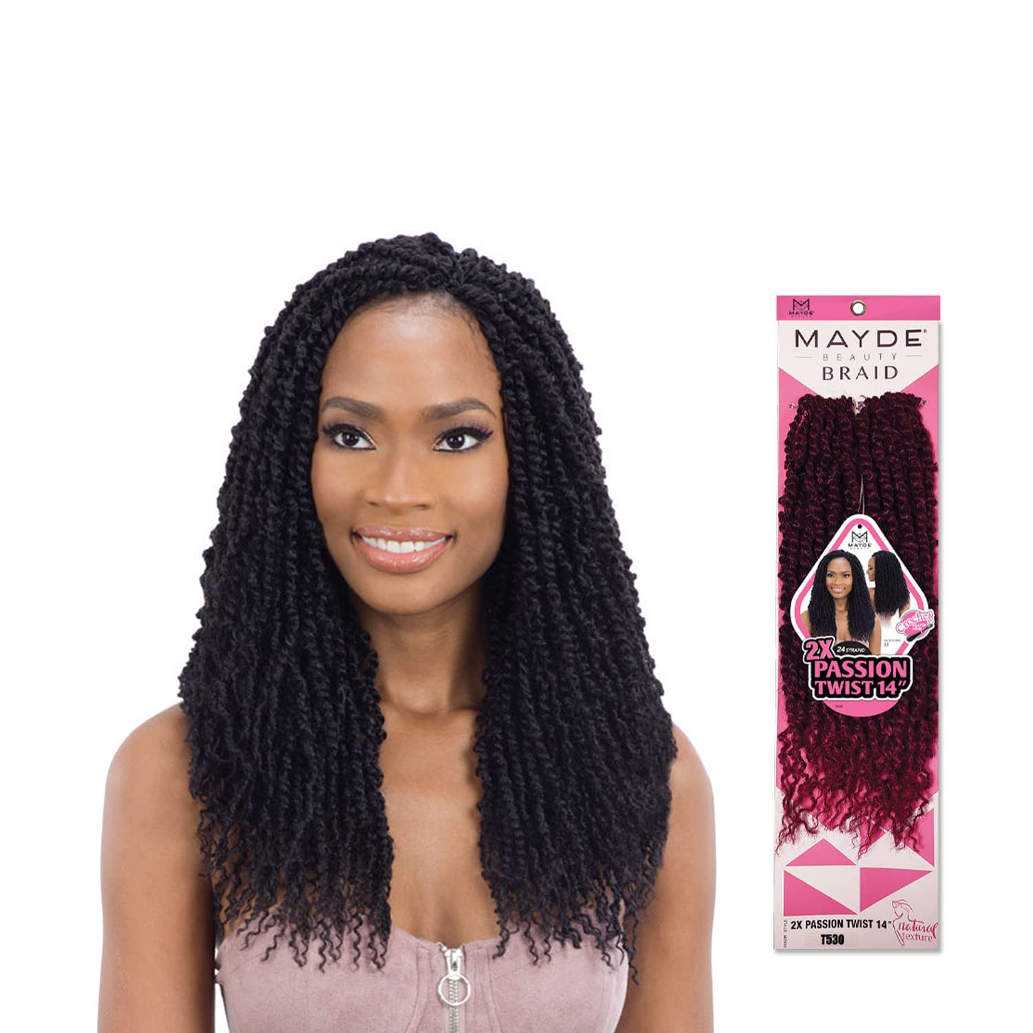 Mayde Beauty Crochet Braid 2X Passion Twist 14
