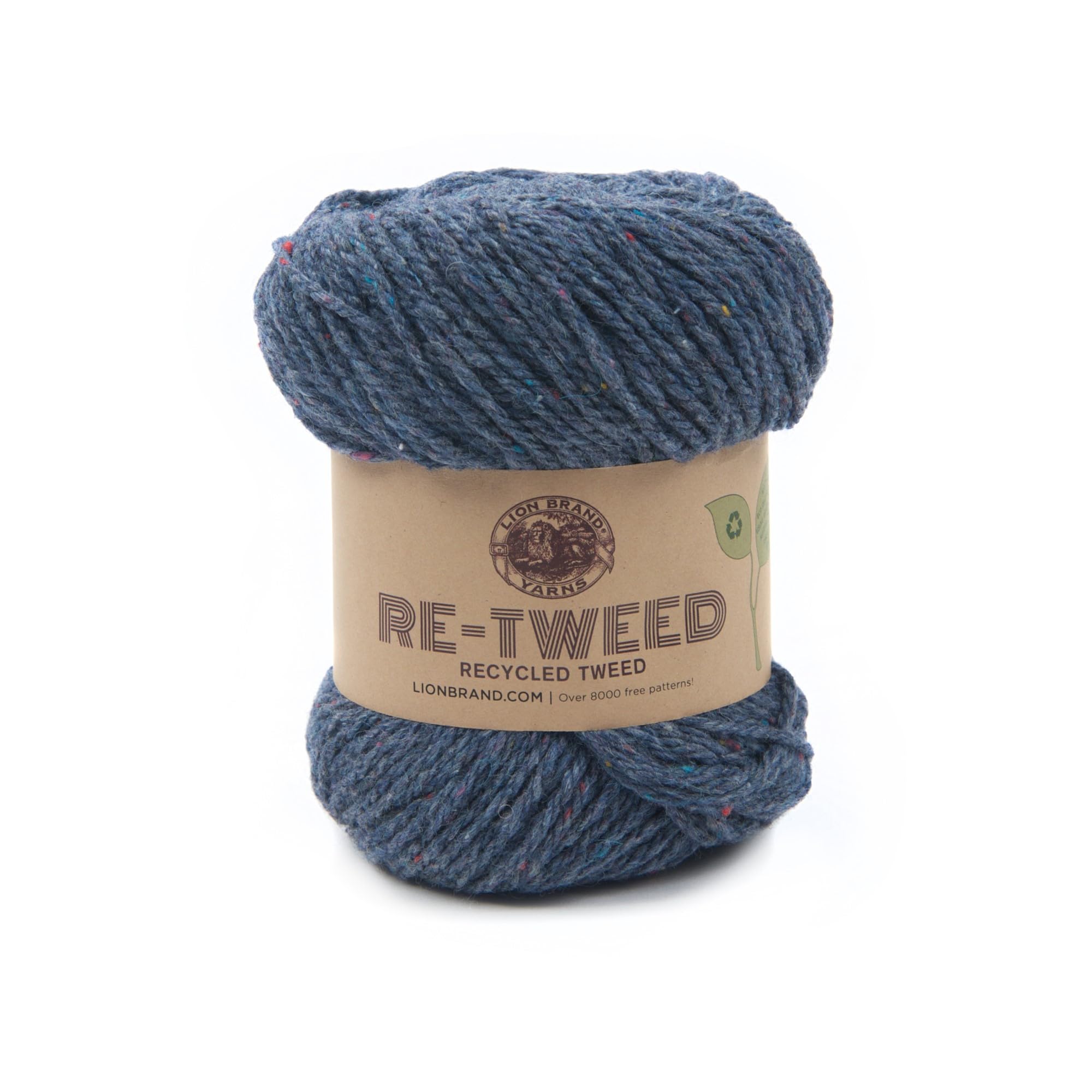 Lion Brand Yarn ReTweed Yarn (1 Skein) - Dutch Blue | Soft Acrylic Wool Blend for Knitting, Crochet & DIY Crafts | Perfect for Sweaters, Scarves & Home Decor Projects