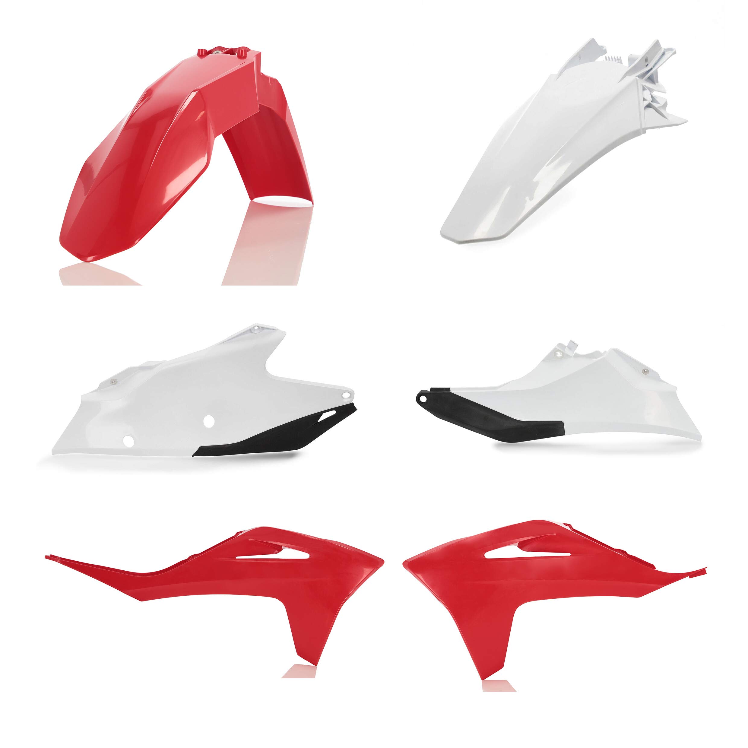 Acerbis Plastic Kit (OEM 21) for 2021-2022 GAS GAS EC300 Dirt Bike - Replacement Body Panels for Off-Road & Motocross Racing