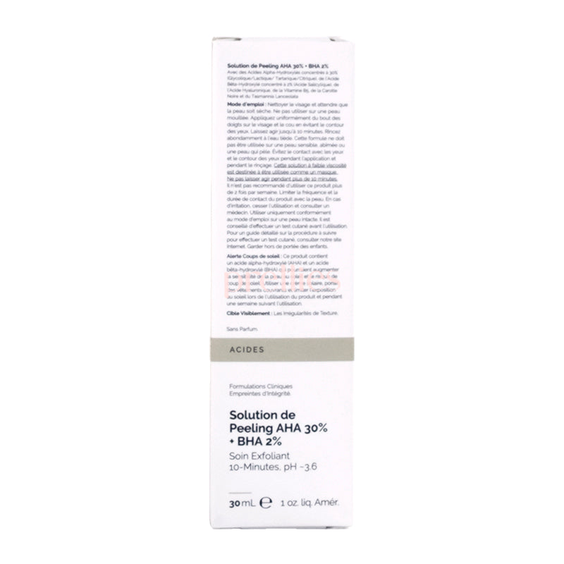 The Ordinary AHA 30% + BHA 2% Exfoliating Peeling Solution - 30ml Facial Serum for Smooth Skin - Perfect for Acne Treatment & Dark Spot Removal at Home