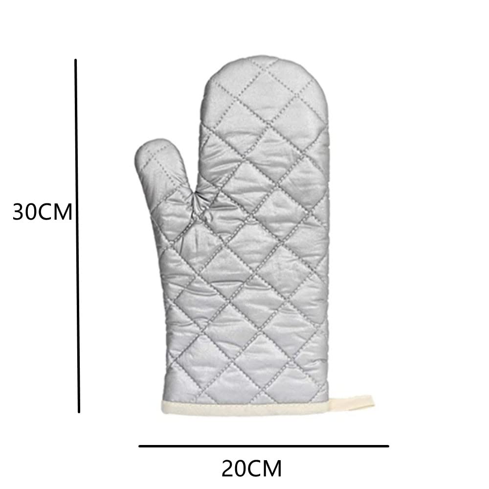 Custom Oven Mitts Set - Heat Resistant Kitchen Cooking & BBQ Gloves with Adjustable Straps - Microwave Safe Oven Gloves for Baking, Grilling & Cooking - Personalized Pattern Design for Home & Professional Kitchens