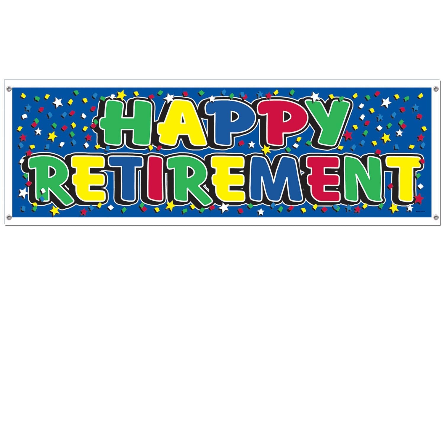 12 Pack Happy Retirement Party Sign Banner - Colorful Decorations for Retirement Celebrations, Office Farewells & Milestone Events
