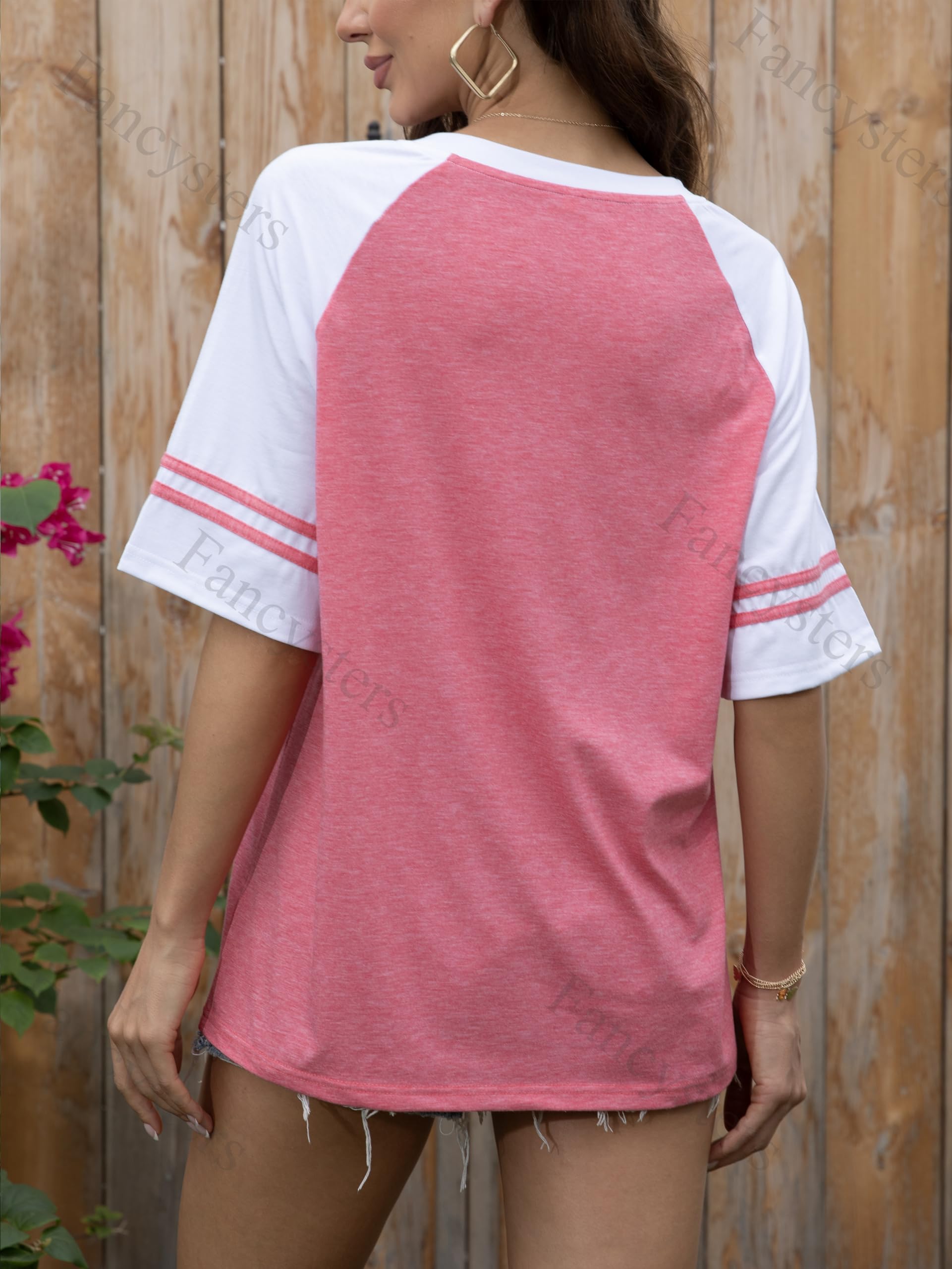 Women's Summer Casual Short Sleeve T-Shirts - Loose Fit Crewneck Blouses for Everyday Wear & Outdoor Activities