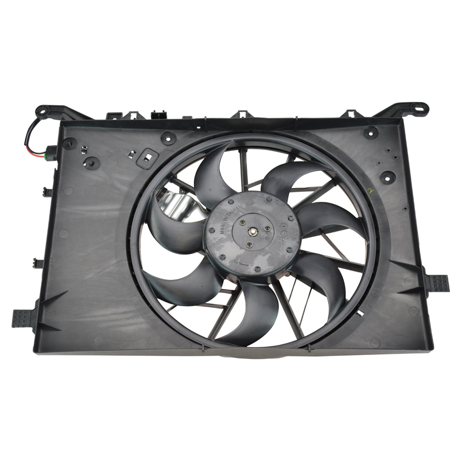 TRQ Radiator Cooling Fan Assembly Replacement for 2001-2003 Volvo S60, 2000-2003 S80 V70, 2003 XC70 - VO3115109 - Perfect for Engine Overheating Prevention & Summer Driving