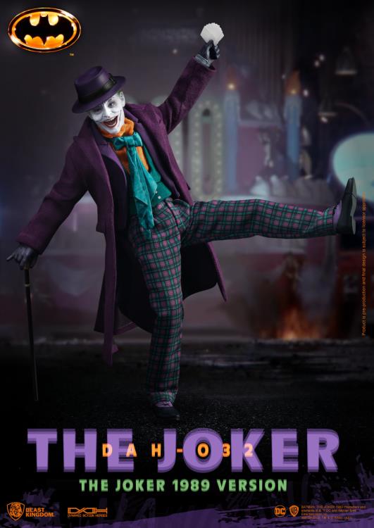 Beast Kingdom Dynamic 8ction Heroes 1/9 Scale DC Comics Batman 1989 The Joker Collectible Figure DAH-032 - Perfect for Display, Gifts & DC Fans Collection