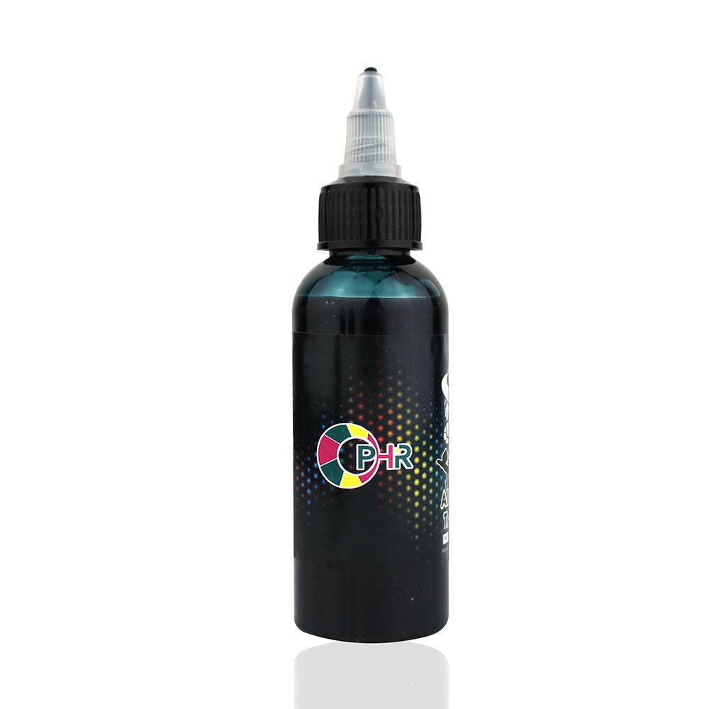 OPHIR Temporary Tattoo Ink - Professional Airbrush Body Art Pigment for Tattoo Artists (60ml/Bottle) - Perfect for Halloween, Cosplay & Festival Body Painting