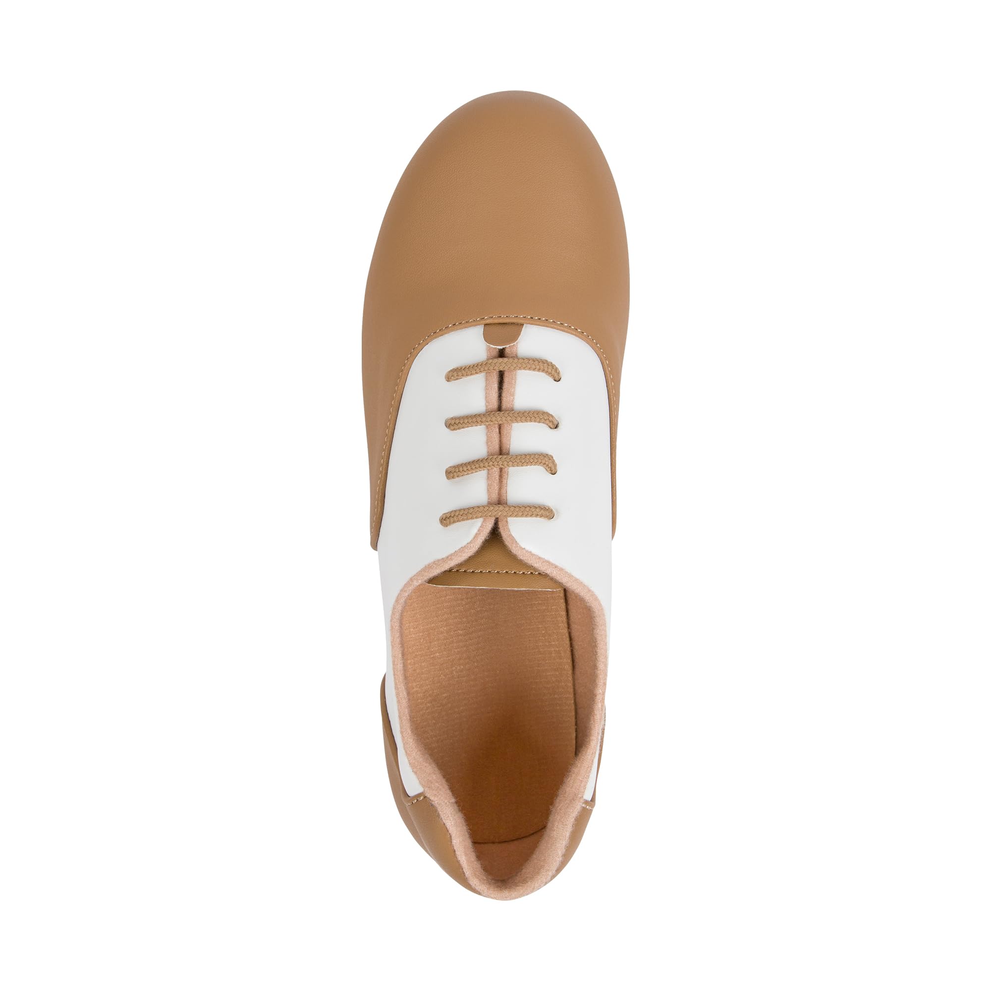 Linodes PU Leather Lace Up Tap Dance Shoes for Women & Men - Professional Jazz & Broadway Style - Perfect for Dance Classes, Performances & Theater (Multiple Colors Available)