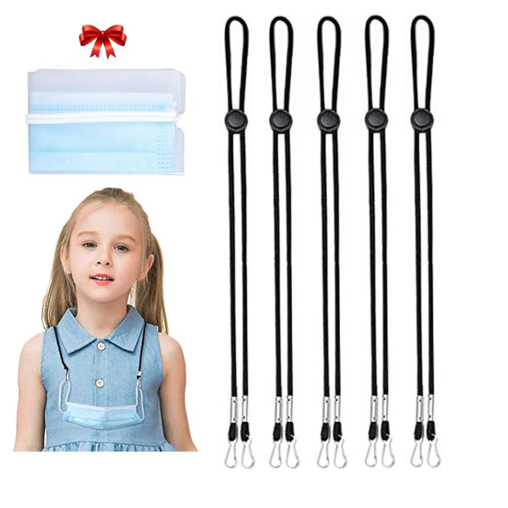 Adjustable Face Lanyard Strap - Necklace Holder for Masks - Office & Travel