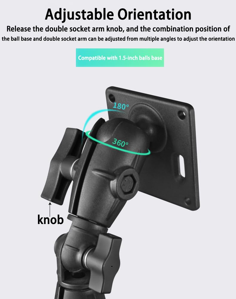 Strg Double Socket Swivel Arm with 1.5